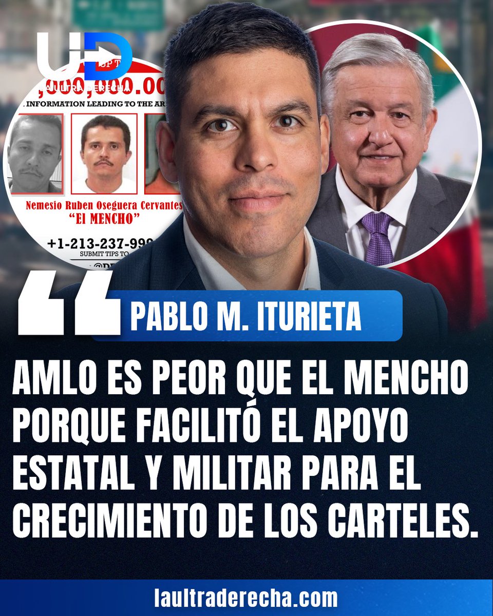 🇦🇷|🚨¡VIRAL El doctor, <a href="/PMunozIturrieta/">Pablo Munoz Iturrieta</a>, se suma a los analistas extranjeros que ven la dura realidad que atraviesa México y sostuvo que el crecimiento del CJNG no fue espontáneo, sino resultado de decisiones políticas desde el poder.

“AMLO es peor que el Mencho porque facilitó