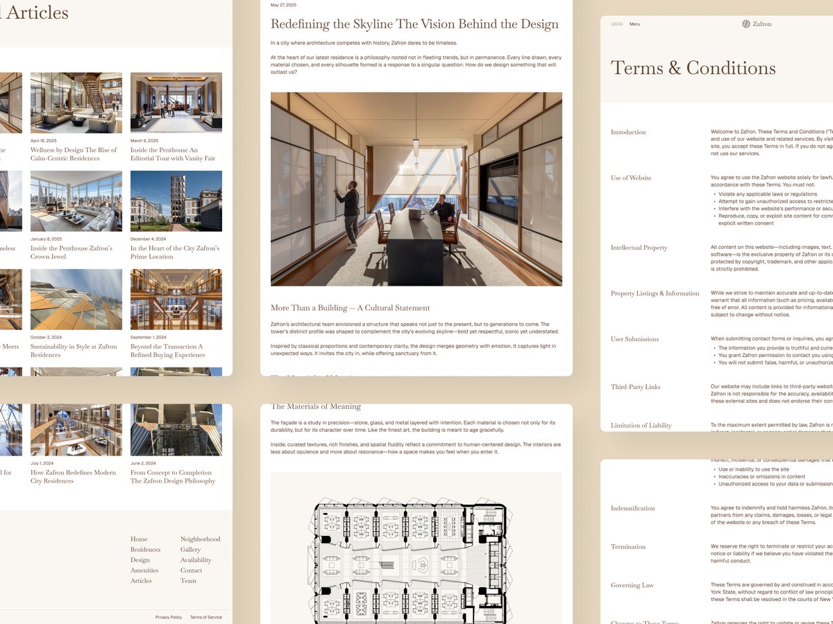 Luxury isn’t just pricing.
It’s perception.

Zafron elevates real estate brands with premium digital presentation.

View it here: framer.link/2whW6YL