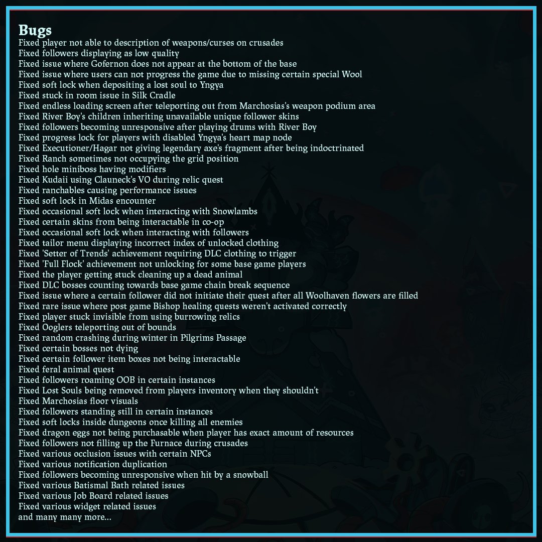 Cult of the Lamb Support 🙏🐑 tweet media