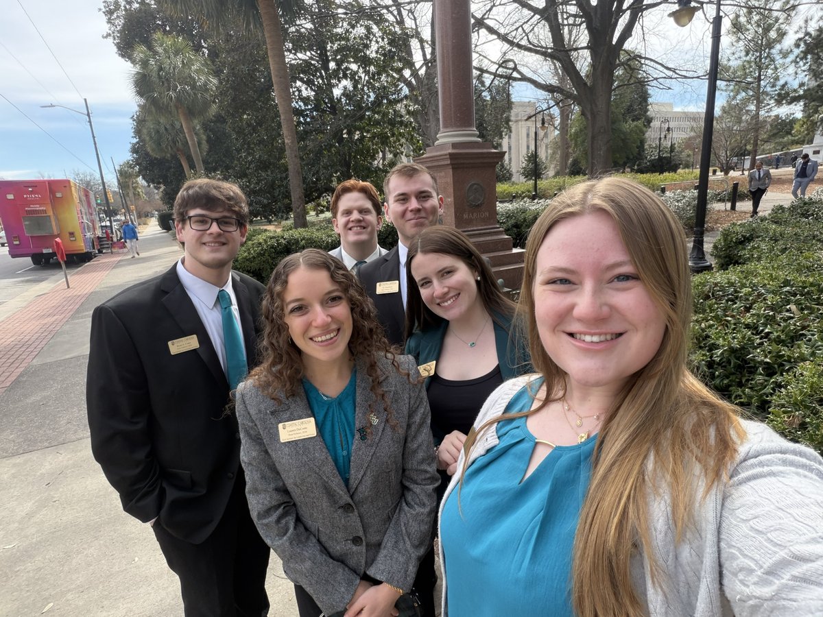 #TealNation is at the Capitol today to highlight how Coastal Carolina University is impacting South Carolina.