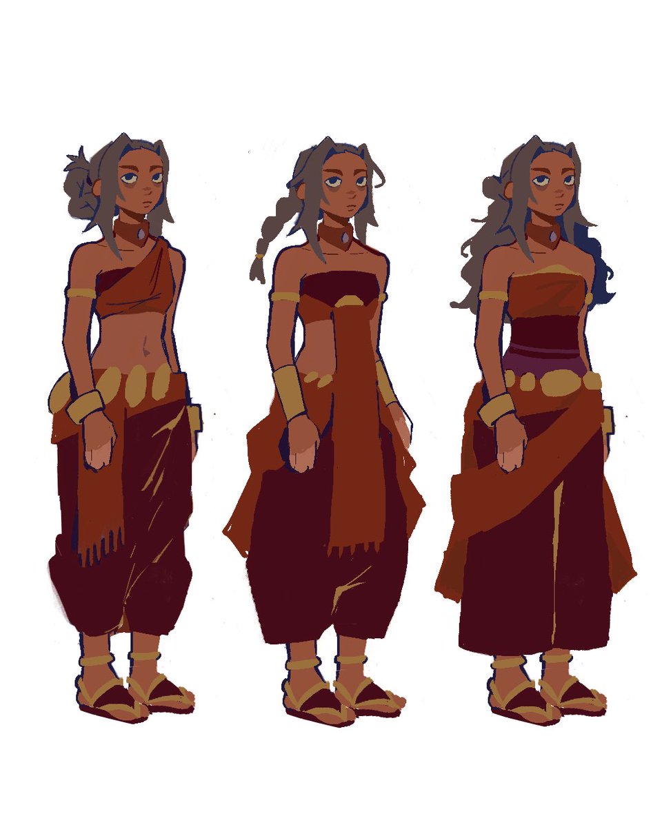 _gluebubbles_'s tweet photo. Sometimes you just gotta have fun with vague katara designs for a fun Hama au later #atla https://t.co/JsFUUCHxEb