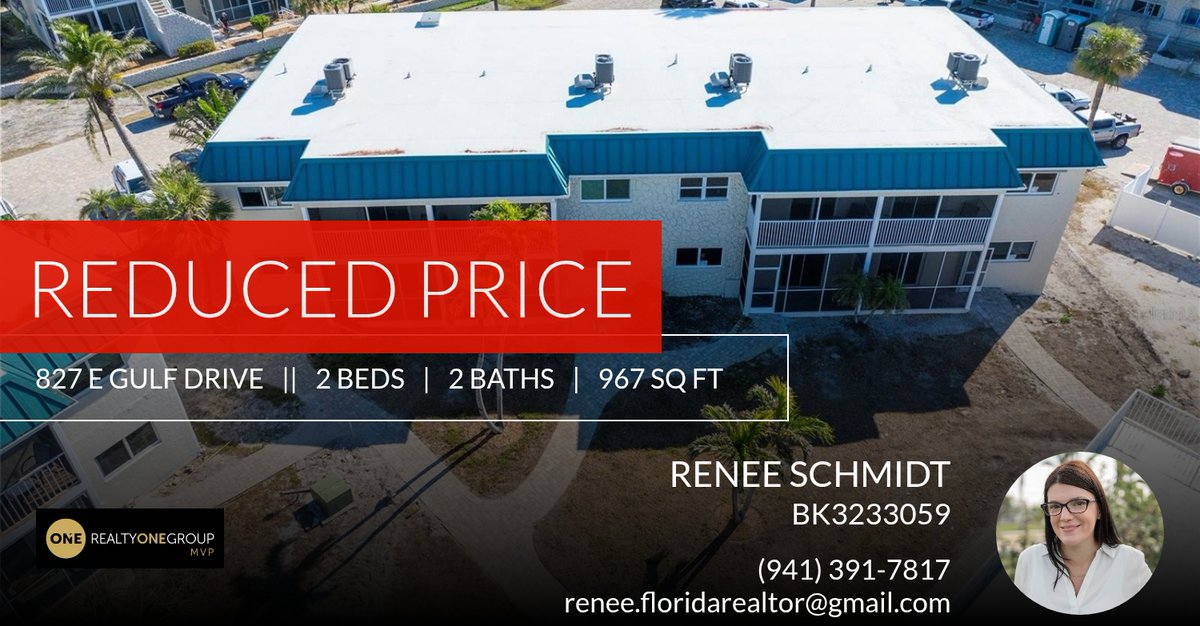 reneeschmidt's tweet photo. 📍 Reduced Price 📍 This recently reduced home at 827 E Gulf Drive K2 in Sanibel won't last long, so, don't wait to set up a showing! Reach out here or at (941) 391-7817 for more information!

Renee Schmidt 
Realtor-Broker Assoc... https://t.co/4Dwt6PnzMx https://t.co/Rd8DrlkHh9