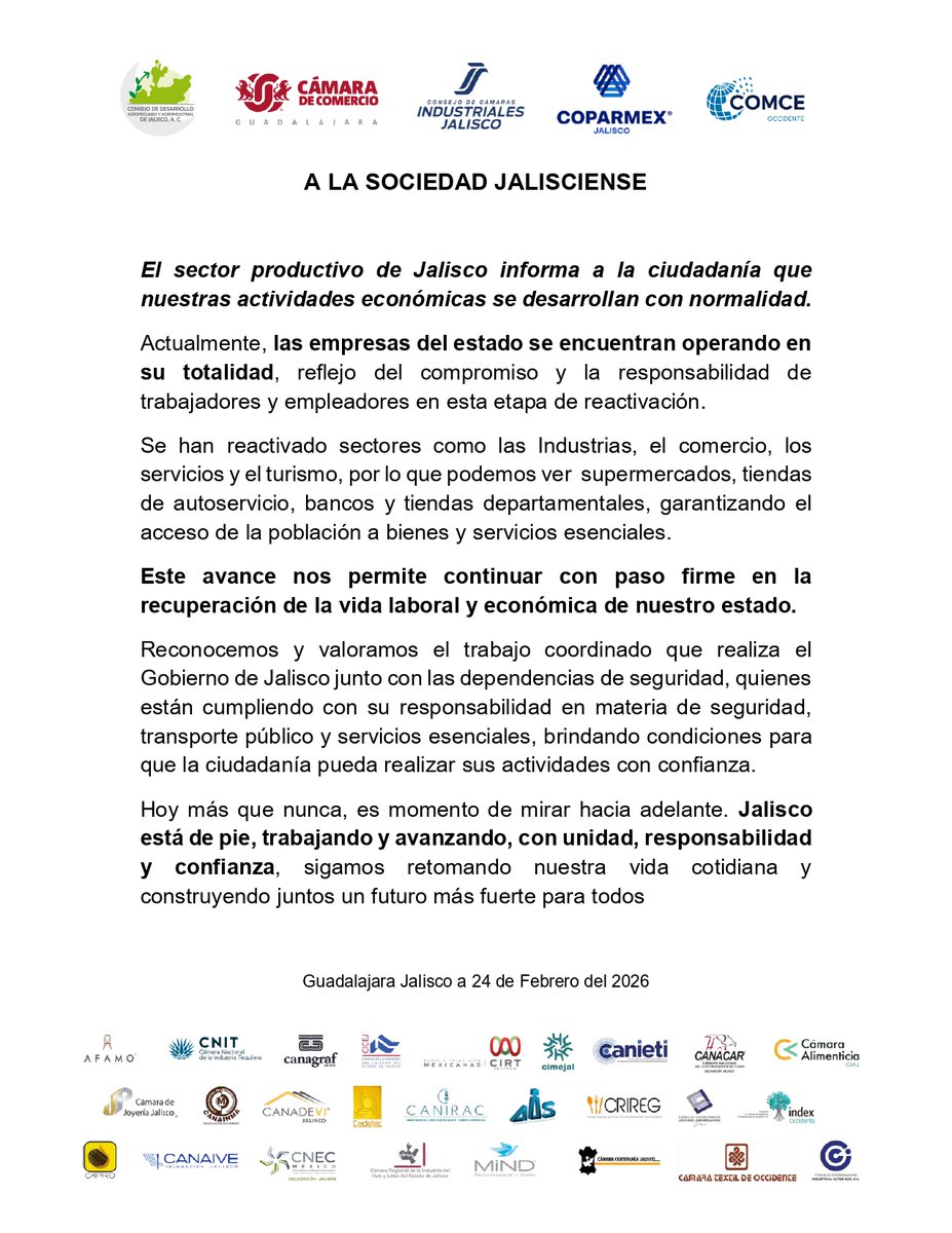 Cámara de Comercio de Guadalajara tweet media