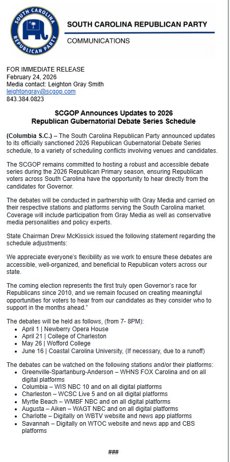 South Carolina Republican Party tweet media