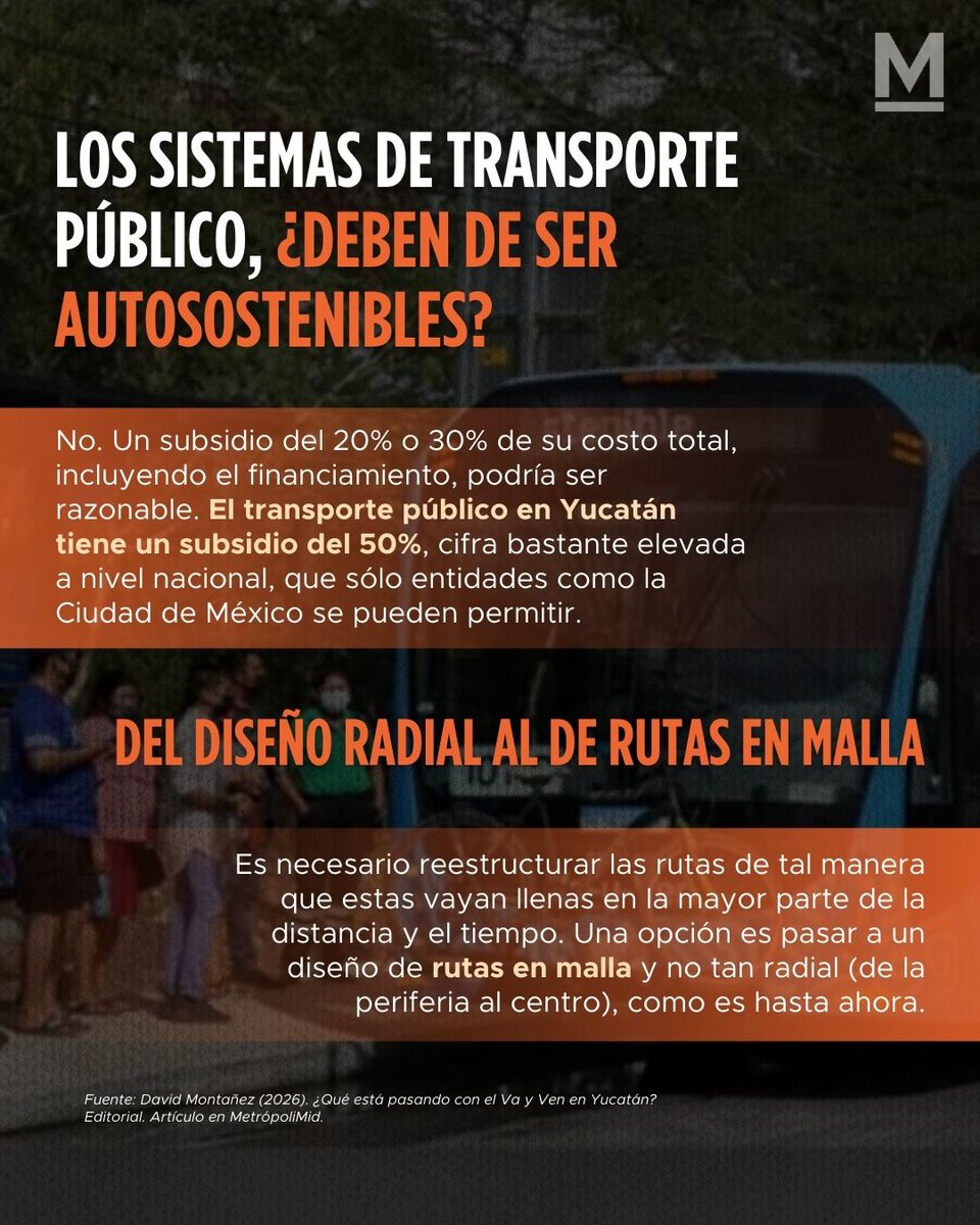 Ninguna ruta del Sistema Va y Ven opera con equilibrio financiero 📉🫨

¿La solución? Rediseño, ajuste regulatorio y decisiones basadas en evidencia.

📌Clic a las imágenes para más detalles..