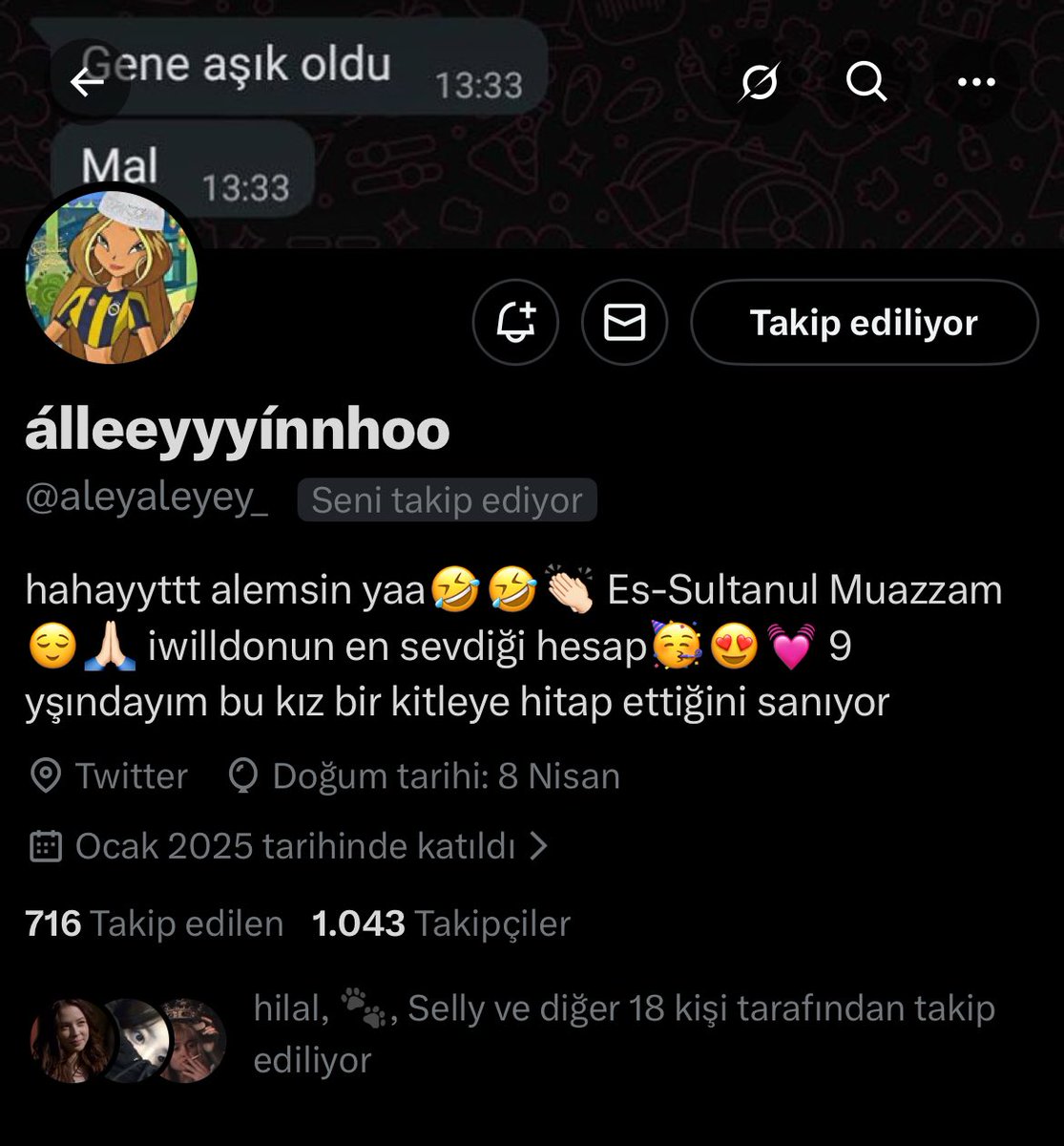 bu kullanıcının kardeşi olarak tüm tw crushlarını tanıyorum 500 fava hepsini söylerim kimse beni susturamaz no panic