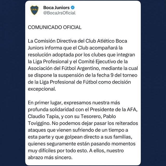 Boca Juniors - La12Tuittera tweet media