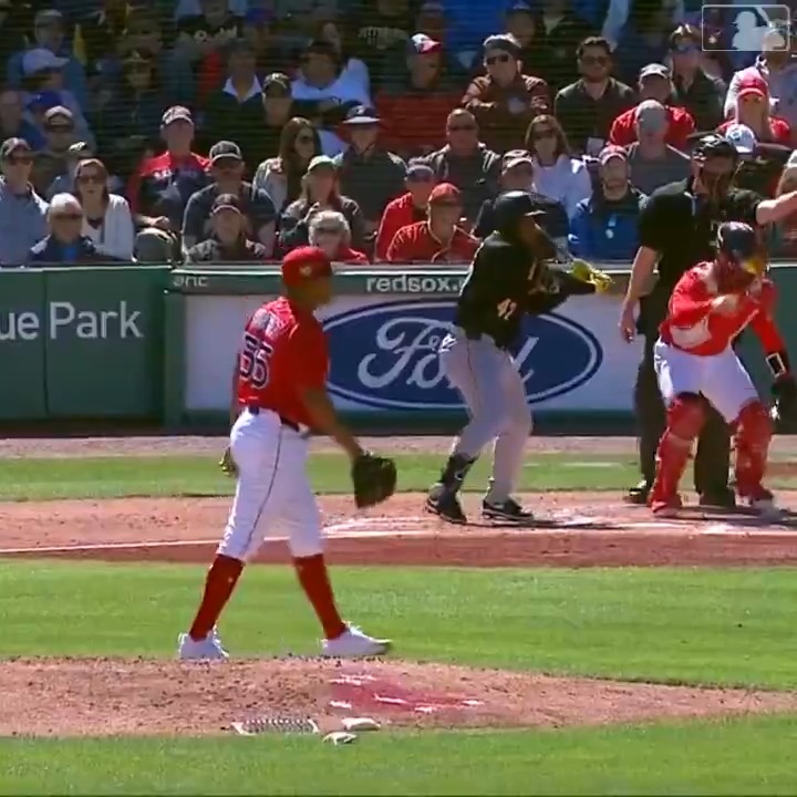 Ranger's first Red Sox K!