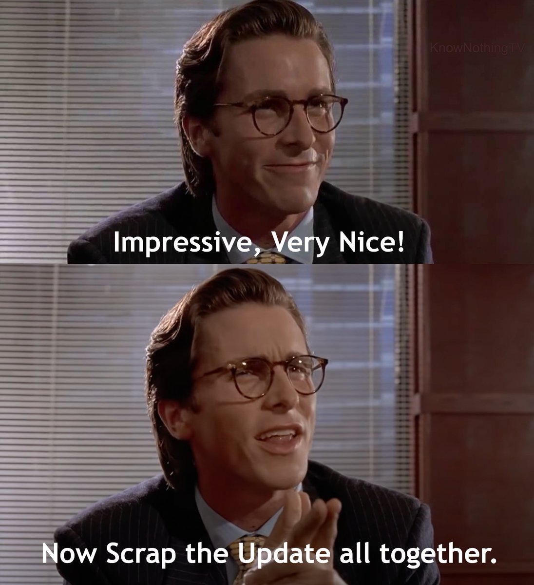 My Reaction to this: