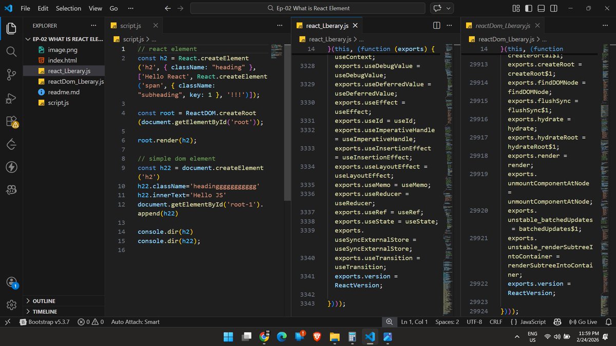 _Kshitiz_Garg_'s tweet photo. 🚀 Challenge 5 – React for the Startup Ecosystem
Part 2: From Blueprint to Real DOM, ( What is React Element? )
https://t.co/MeN5Su4NJD
#ReactJS  #JavaScript    #WebDevelopment  #Frontend #VirtualDOM  #StartupTech https://t.co/SgyYu1YrO3