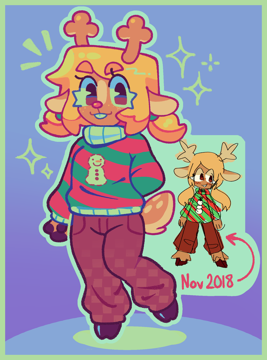 wanted to redraw this strange noelle interpretation i made in 2018