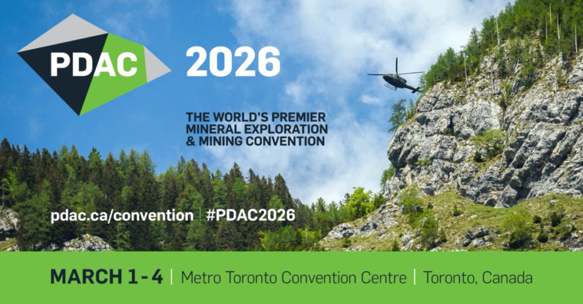 RCM is heading to #PDAC2026 (1–4 March, Toronto)

Fresh off bonanza-grade silver hits with 67Moz AgEq at 350g/t at Webbs, $RCM will showcase its high-grade NSW silver portfolio and 2026 drill catalysts.

📍 Come visit us at booth #3142
👉Register: pdac.ca/convention-202…