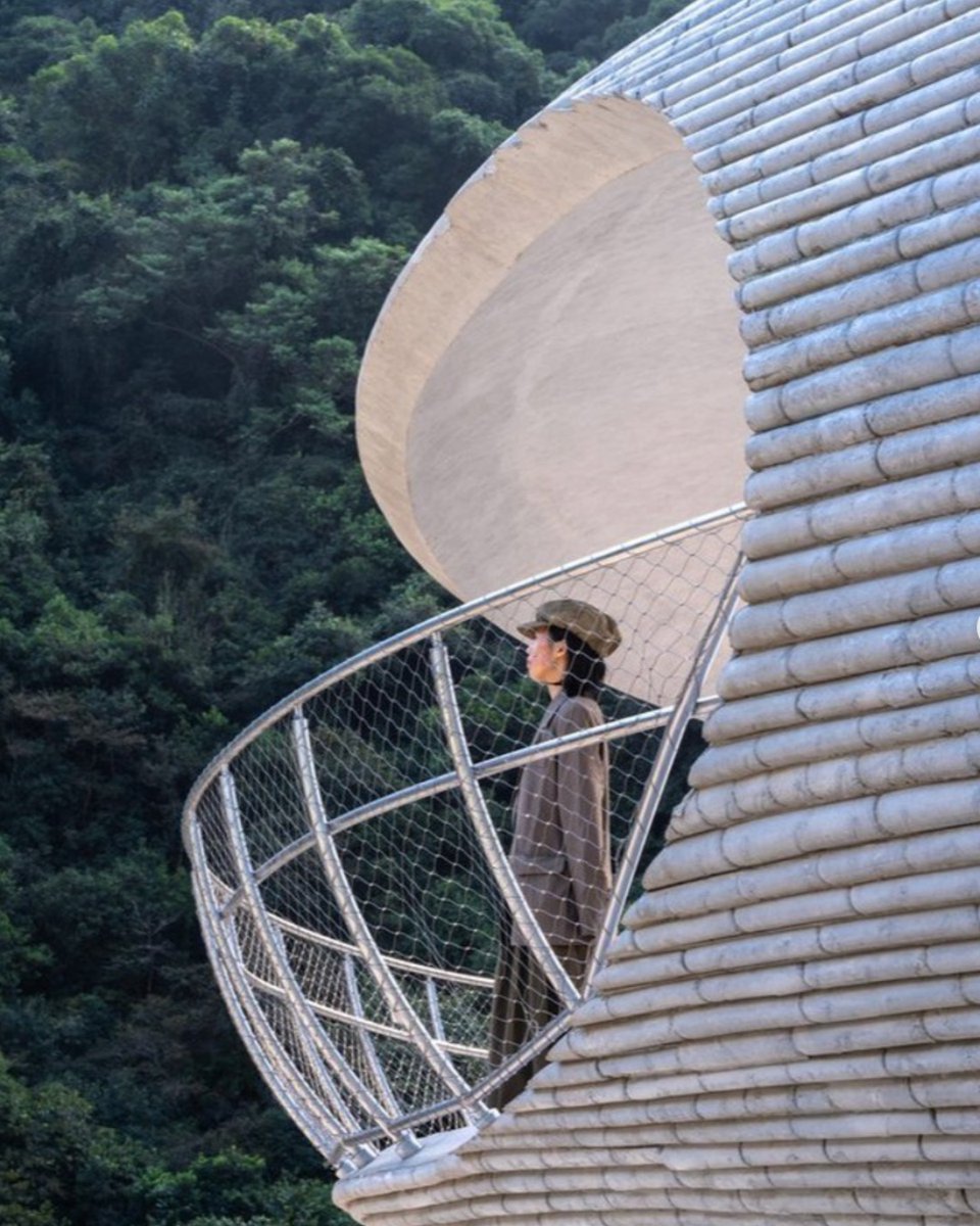 Repost: <a href="/archdaily/">ArchDaily</a>: "Resting Loop with Views / HCCH Studio is a rest pavilion shaped by donut geometry and porous openings designed as view frames".