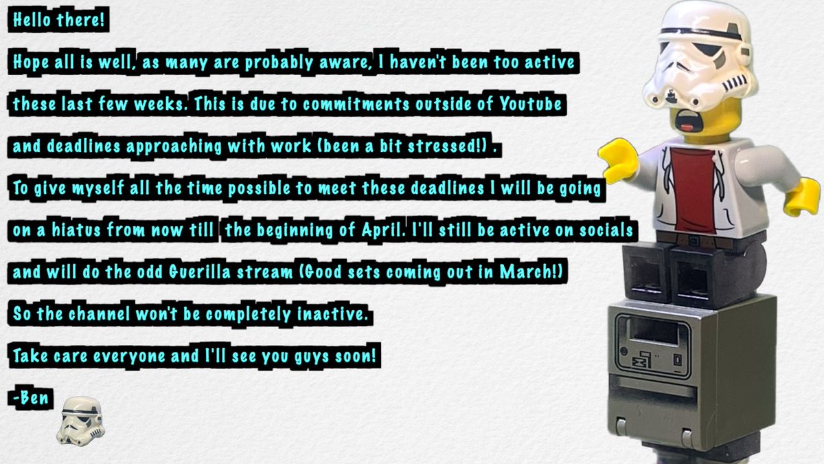 This will explain my lack of activity lately, and my plans going forward till April ^^