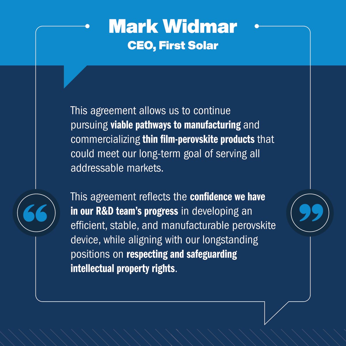 First Solar tweet media