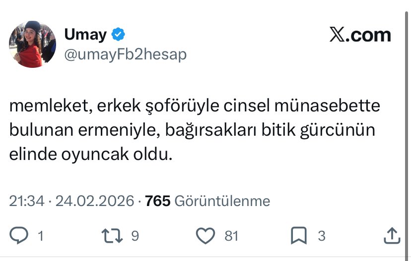Seni bu gece evinden alıp ensene bastırıp kodese tıkmayan devlete hakkımız haramdır. Bu Fetö köpeğini bulun Sayın Bakanım!! 😡🤲
<a href="/abakingurlek/">Akın Gürlek</a> <a href="/adalet_bakanlik/">T.C. Adalet Bakanlığı</a> <a href="/miamustafacftci/">Mustafa ÇİFTÇİ</a> <a href="/TC_icisleri/">T.C. İçişleri Bakanlığı</a> <a href="/SiberayEGM/">Siberay</a> <a href="/EmniyetGM/">Türk Polis Teşkilatı</a>