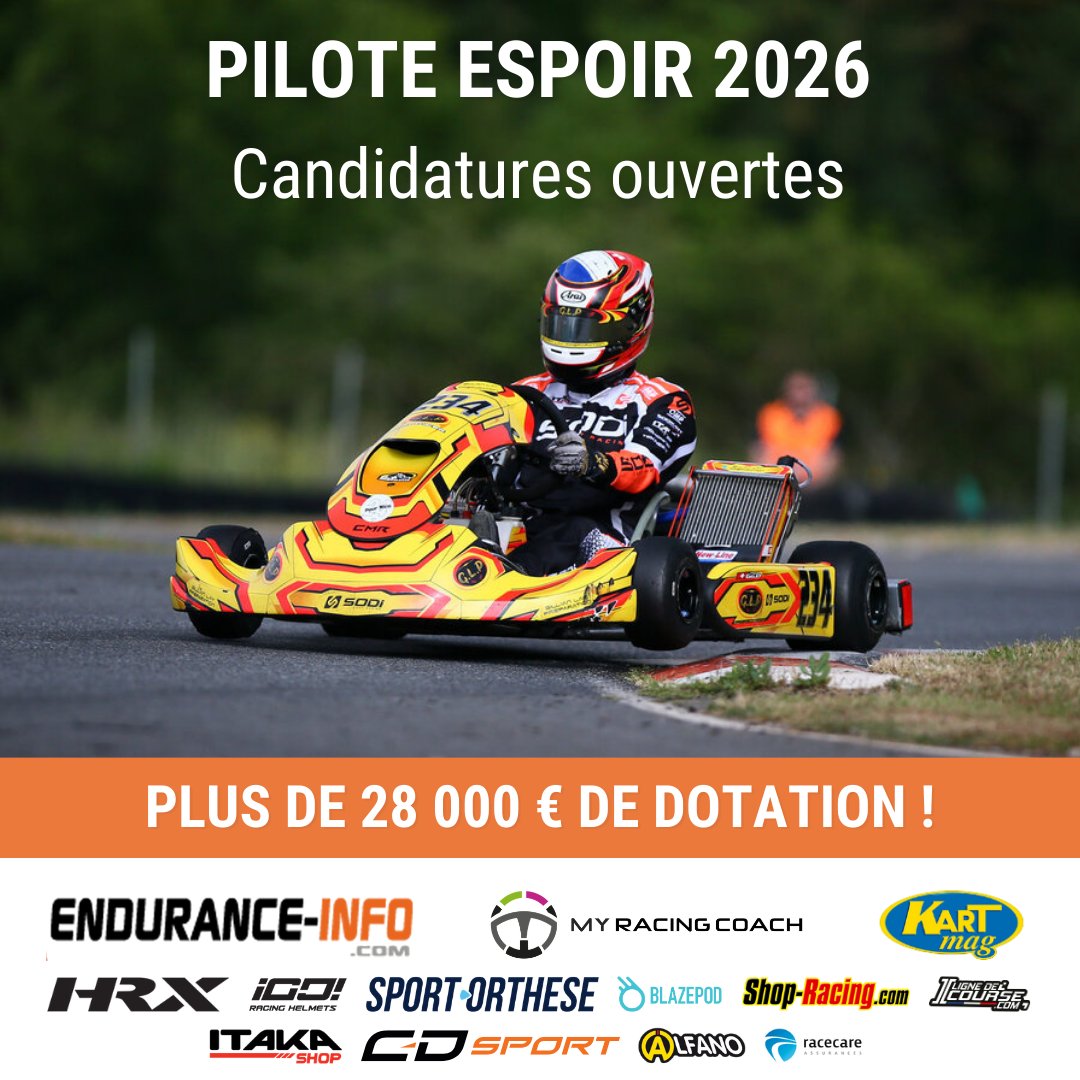 KartingSud's tweet photo. Opération Pilote Espoir 2026
 https://t.co/ScYmfiQn2K 
#karting #kart #ffsakarting https://t.co/qTopad4XpC