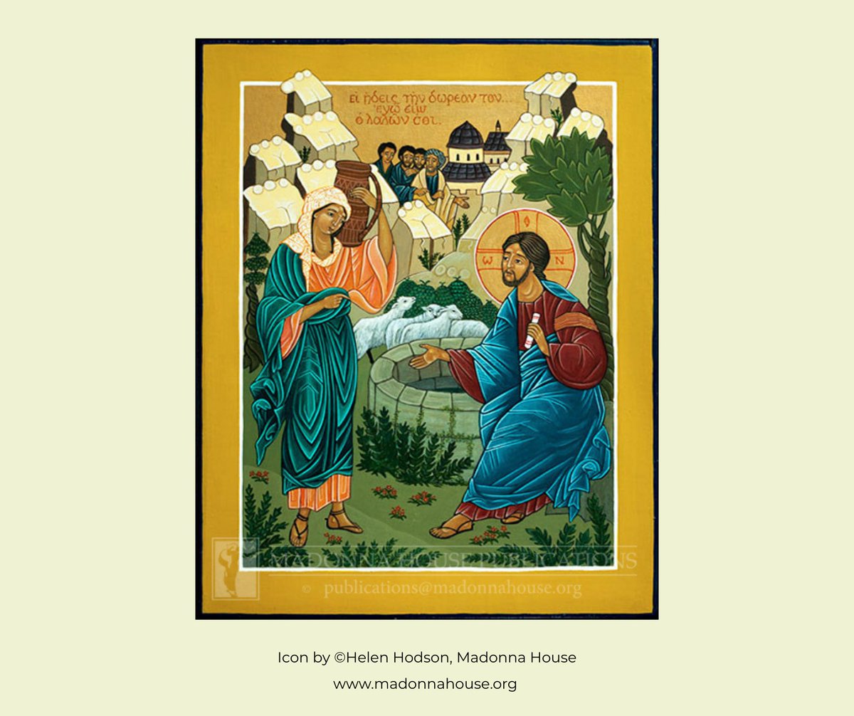 MadonnaHouse's tweet photo. "The water I will give him will become in him a spring of water gushing up to eternal life."
"Sir, give me this water...." #John4 #3rdSunLent #EternalLife #ChristOurSavior #SamaritanWoman https://t.co/kkhDv9jGb6