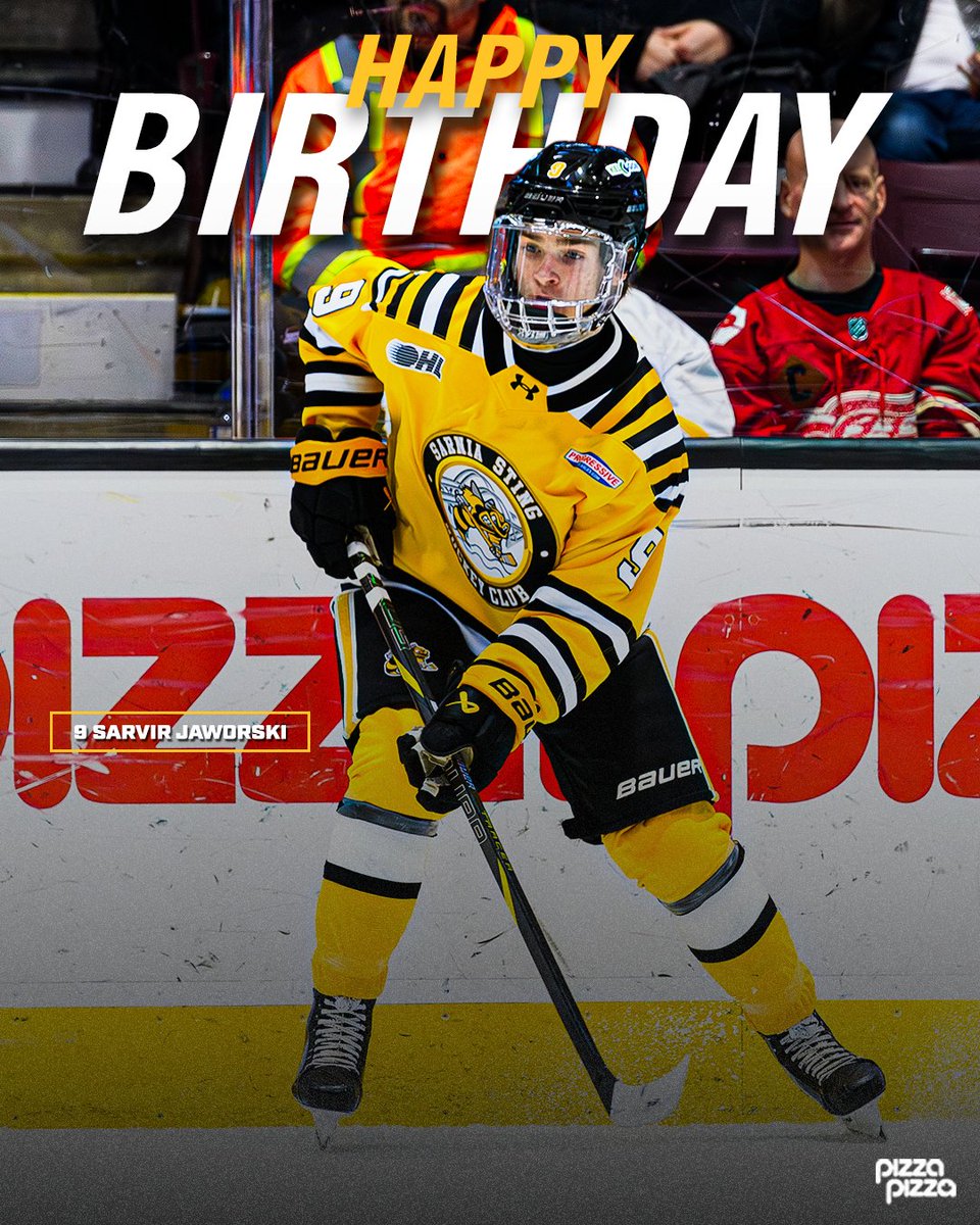 StingHockey's tweet photo. Join us #StingNation in wishing Sarvir Jaworski a HAPPY BIRTHDAY powered by @pizzapizzaltd ! !
We hope you have a great day 🍕🎉 https://t.co/nTTLmAAFMp