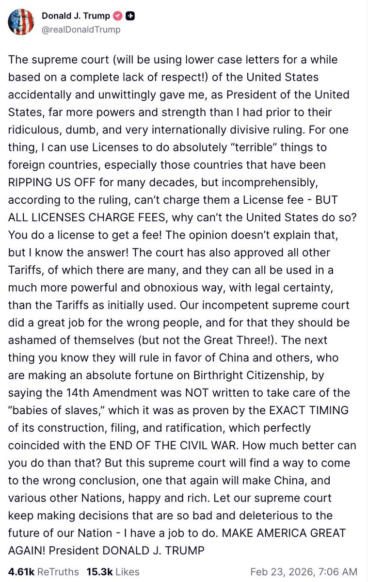 How can you MAGAmuricans read this man's unhinged, vengeful, childish tweets and not be embarrassed for America?