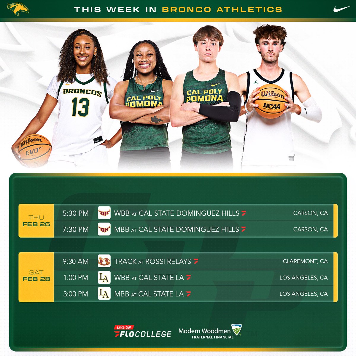 Cal Poly Pomona Broncos tweet media