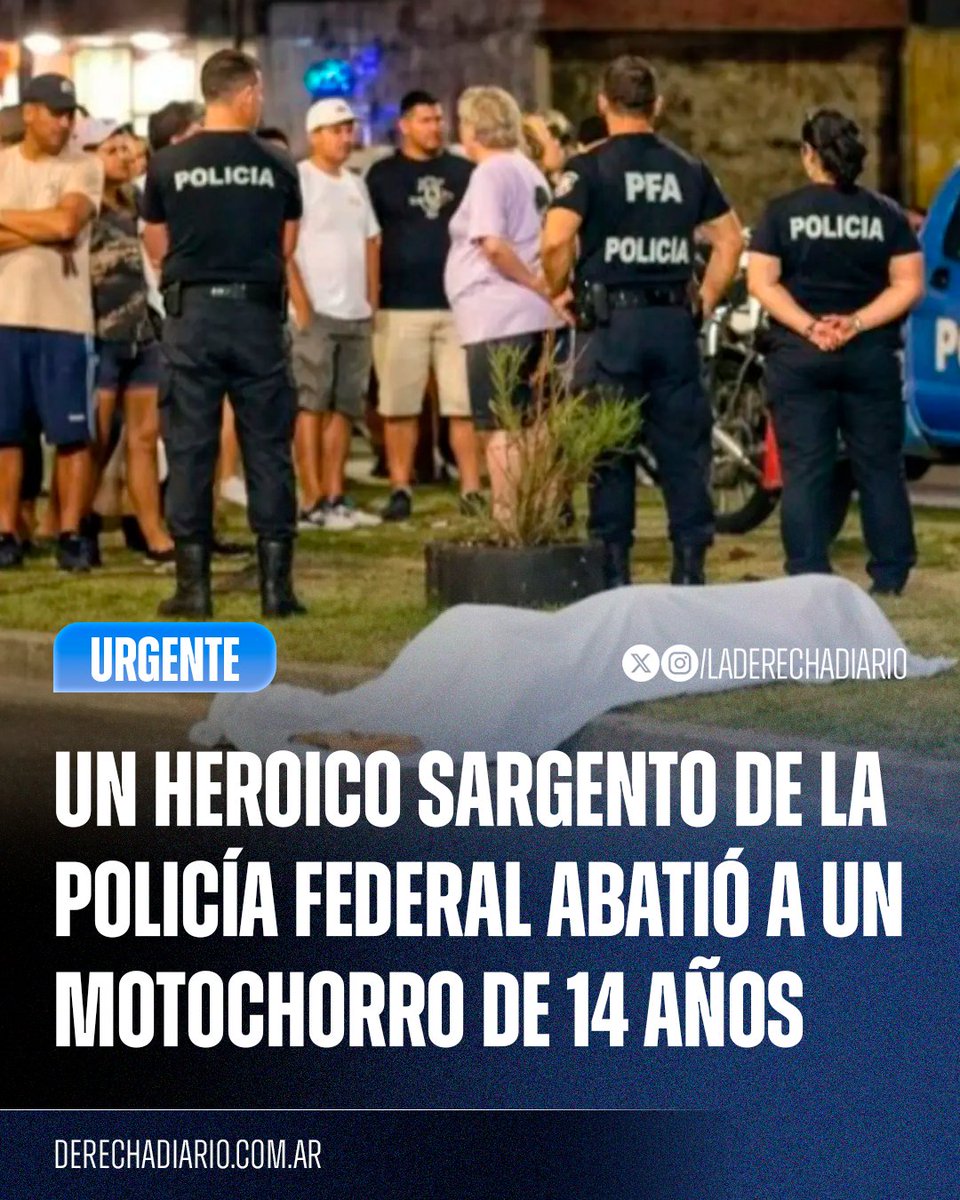 🚨🇦🇷 | ARGENTINA HOY ES UN PAÍS MÁS SEGURO: Un violento motochorro de 14 años fue debidamente abatido en Lanús tras asaltar armado a un sargento del Grupo Especial de Operaciones Federales (GEOF) de la Policía Federal, que lo envió directo al infierno.