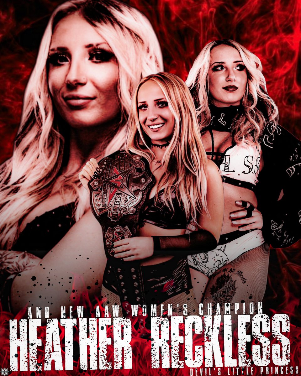 dinncustoms's tweet photo. #AndNew @AAWPro Women's Champion, HEATHER RECKLESS
#AAWPro #HeatherReckless #ChiTownRumble #DevilsLittlePrincess https://t.co/mO3Mgi3BUo