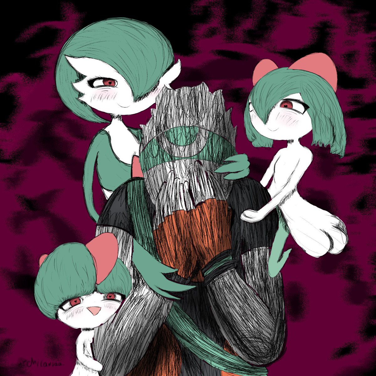 Milangaa_'s tweet photo. Where is Garde?

#pokemon #pokemonart #gardevoir #BLACKSOULS #BLACKSOULSII https://t.co/DNwridhUKS