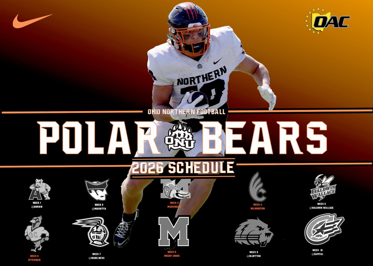 Ohio Northern Football tweet media