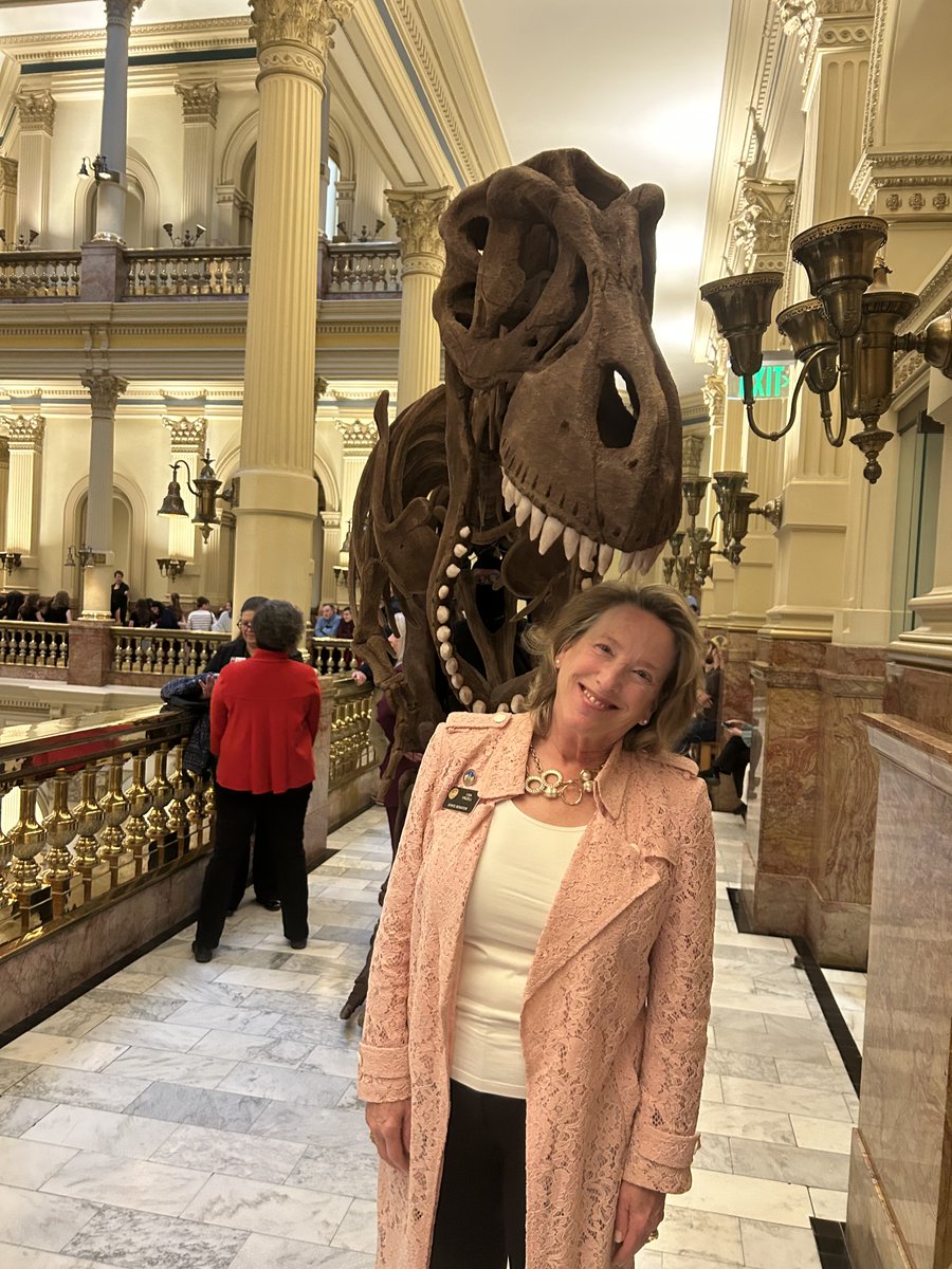 LisaFrizellSD2's tweet photo. It's SCFD Day at the Capitol! I enjoyed meeting an American Bald Eagle, and #mrbones the 12-foot tall waking osteosaur
Douglas County has 15 organizations supported by the Scientific & Cultural Facilities District. Thank you all for joining us today.
#CultureForAll #scfdday2026 https://t.co/kO2il7Ibbk