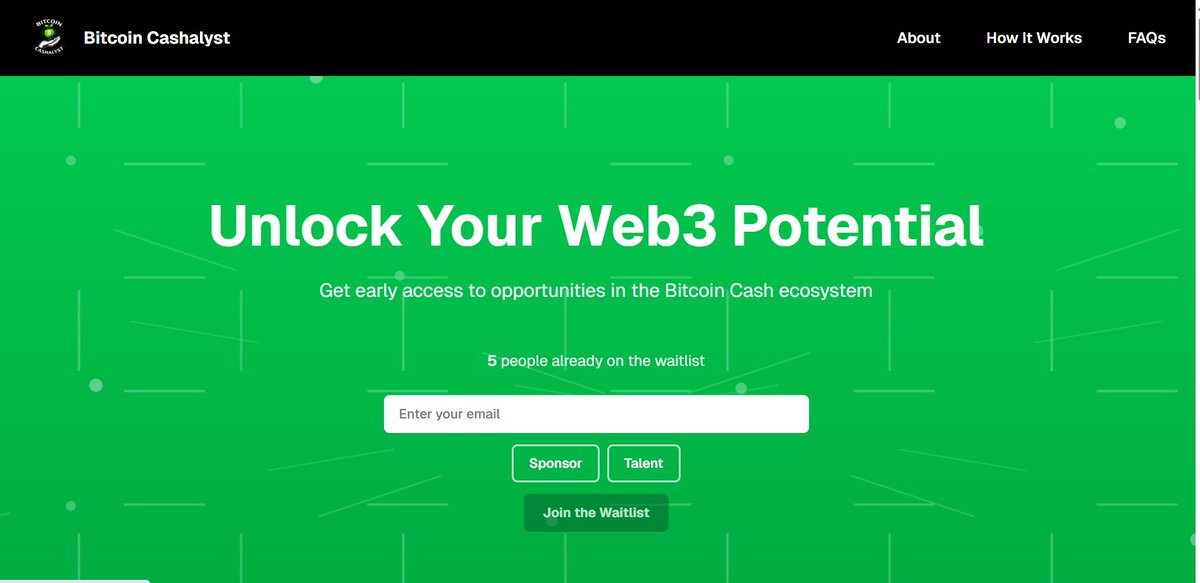 bch_cashalyst's tweet photo. Waitlist officially drops TOMORROW.

Earn your first #BCH, no buying required.

Work on bounties, grants, and scoped tasks.

Get paid in real Bitcoin Cash.
Build your onchain reputation/resume

Which BCH project should onboard first and fund bounties immediately?
Tag them below. https://t.co/g9kfG7oX7U