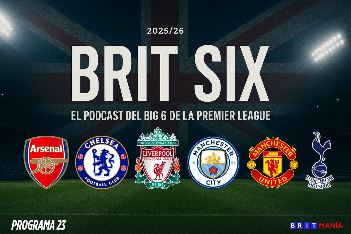 📻 BRIT SIX - Ep.23

📰 Triunfo del Arsenal en el North London derby. El Tottenham se hunde. ManCity sigue al acecho. 

🎙️<a href="/adriaJM8/">Adrià Jiménez Muñoz</a>, <a href="/Javier_EPP/">Javier Parra Peña</a>, <a href="/VictorDieguezZ/">Víctor Diéguez</a>, <a href="/adrianbrr1/">Adrián Bernárdez</a>, <a href="/20legend4/">Andrés United 🔰 - Manchester United</a> &amp; <a href="/RubenCalvo8/">RubenCalvo8</a>

¡Episodio completo en nuestro Patreon!

▶️ patreon.com/posts/britmani…