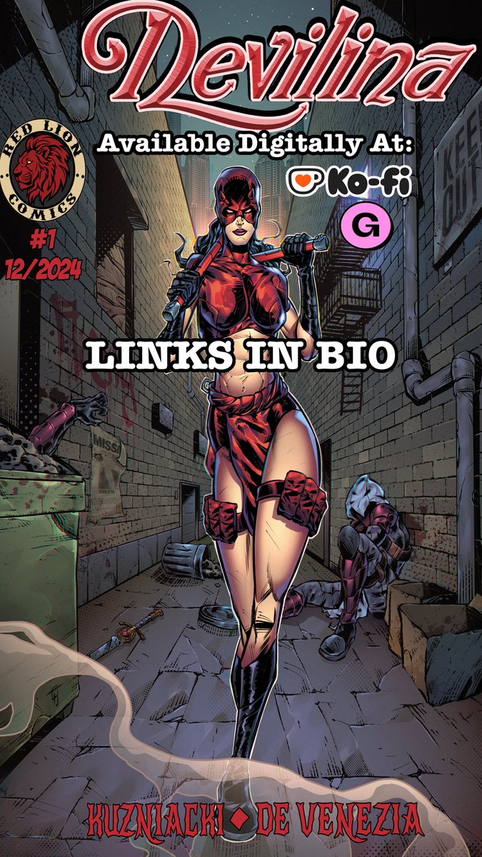 Red_Lion_Comics's tweet photo. Devilina #1 is now available digitally to everyone who missed our first Kickstarter! Check out the links in our bio and grab your copy before the Kickstarter for Devilina #2 launches!
#comicbooks #comicart #comicbook #independentcomics #independentcomic #independentcomicbooks https://t.co/oFxHiCr60D