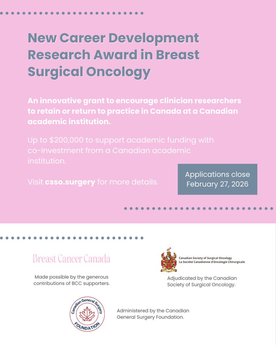 Canadian Society of Surgical Oncology tweet media