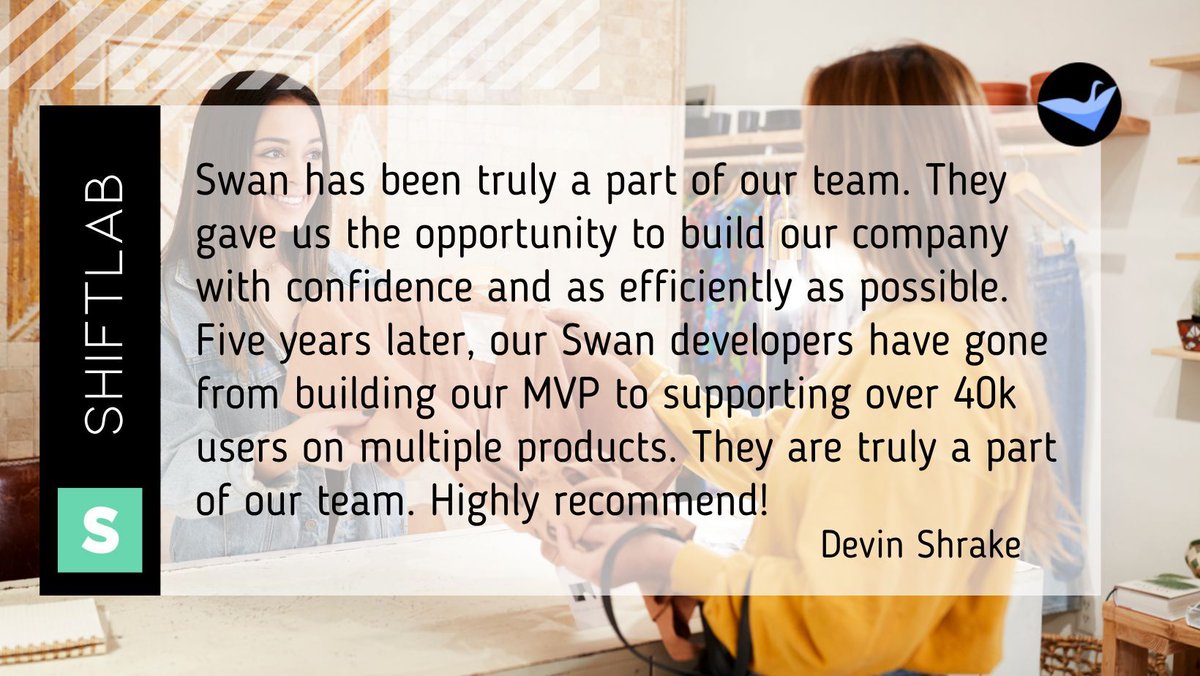 swan_software's tweet image. We're proud when our clients succeed. Find out how we could help with your technology needs. swansoftwaresolutions.com/contact-us/ #testimonials #indytech #innovation #techcommunity