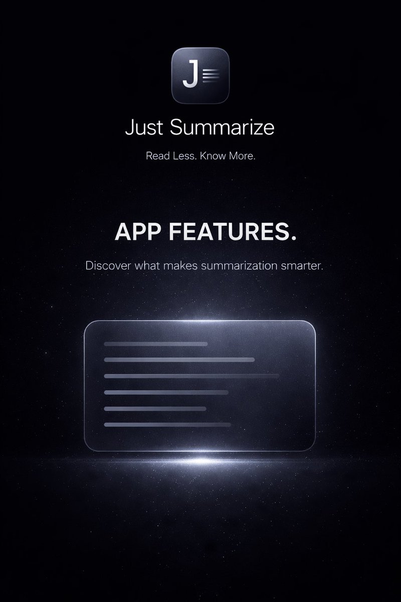 Justsummarize's tweet photo. Our app features : https://t.co/9BNIZbxDoJ