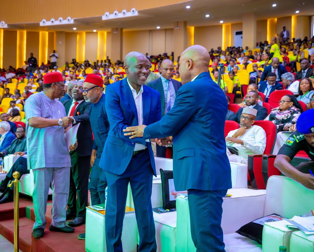 PNMbah's tweet photo. Today, we opened the second edition of the Enugu Tech Festival, a gathering that reflects a simple but powerful truth: the future belongs to those who prepare for it.

Technology and innovation are not accessories to development; they are the operating system of modern progress. Across the world, ideas, code, and creativity are redefining economies. Here in Enugu, we have made a deliberate decision — we will not be spectators in this revolution. We will be producers.

That is why we are building a new ecosystem where innovation can thrive: Smart Green Schools equipping our children with robotics, AI and applied engineering; digital governance platforms improving transparency and efficiency; GIS-driven land administration restoring credibility to our real estate sector; and expand digital infrastructure to power a knowledge economy.

I am deeply grateful to the distinguished dignitaries, industry leaders, partners, members of the diplomatic corps, and innovators who joined us and made this festival a huge success. Most especially, I thank the thousands of young people who turned out in large numbers, not just from Enugu, but from across different parts of Nigeria. Your energy, curiosity and ambition reaffirm our belief that the future we are building is already taking shape.
To our young people, this is your moment. Master artificial intelligence. Learn cybersecurity. Build solutions. The tools are here. The environment is here. The opportunity is here.

A century ago, Enugu was known for what it extracted. This generation will be known for what it designs.

The future is not coming. In Enugu, the future is already here.
