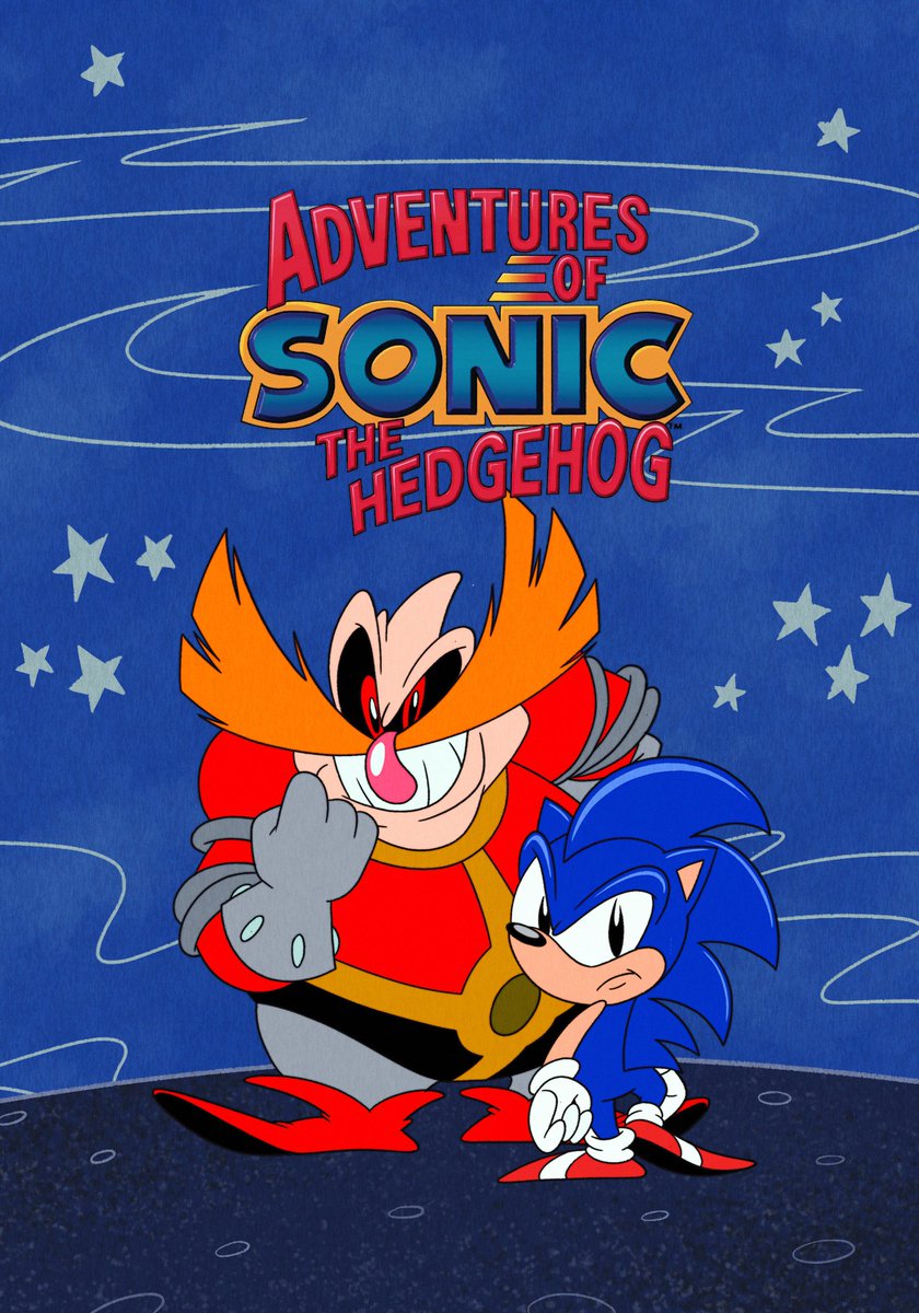 CountessKaro's tweet photo. @Tubi How 'bout it? (Retread of their "Adventures of Sonic the Hedgehog" cover art, this time with a PRRRROMOTION) https://t.co/K9VJ4t6awH