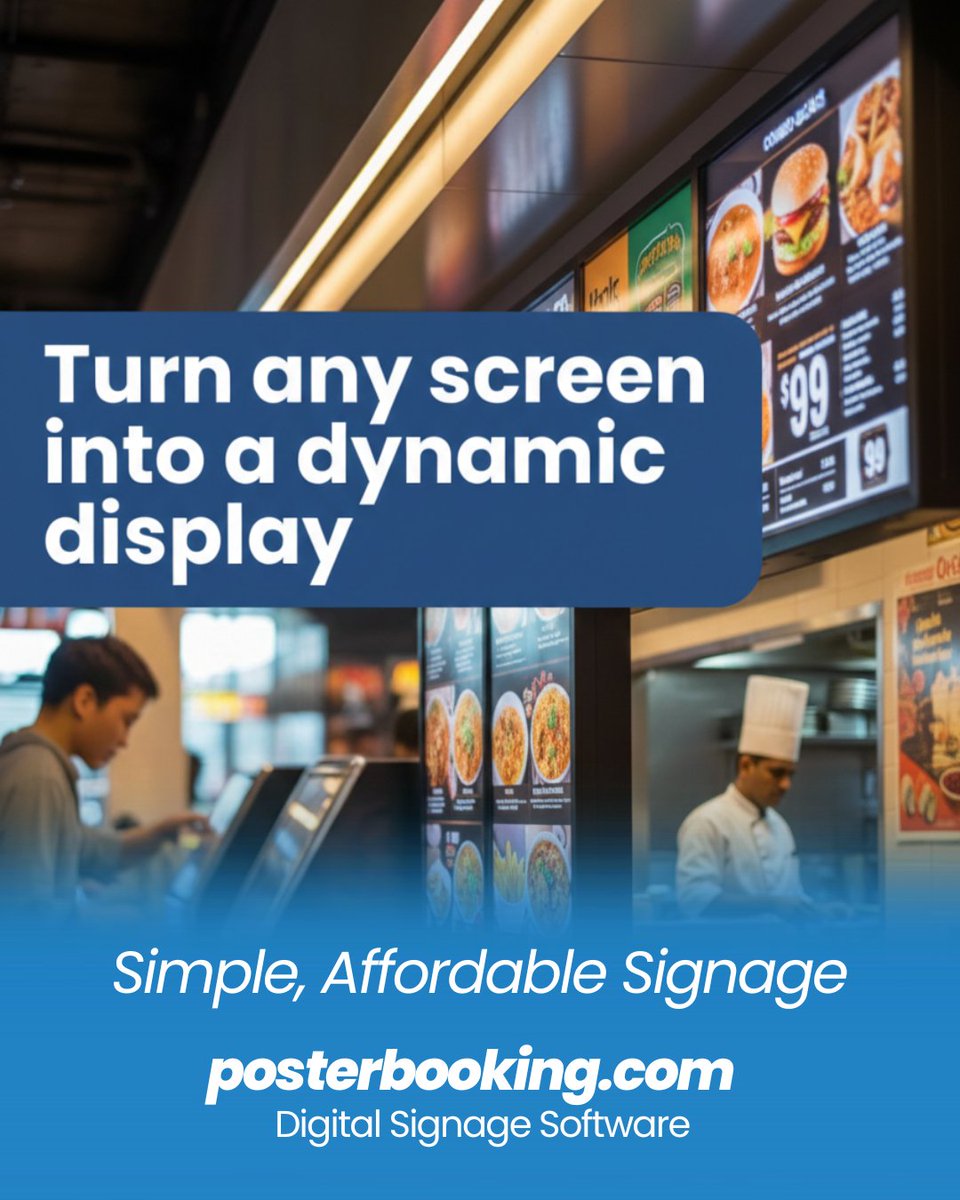 PosterBooking - Free Android/Firestick Signage App tweet media