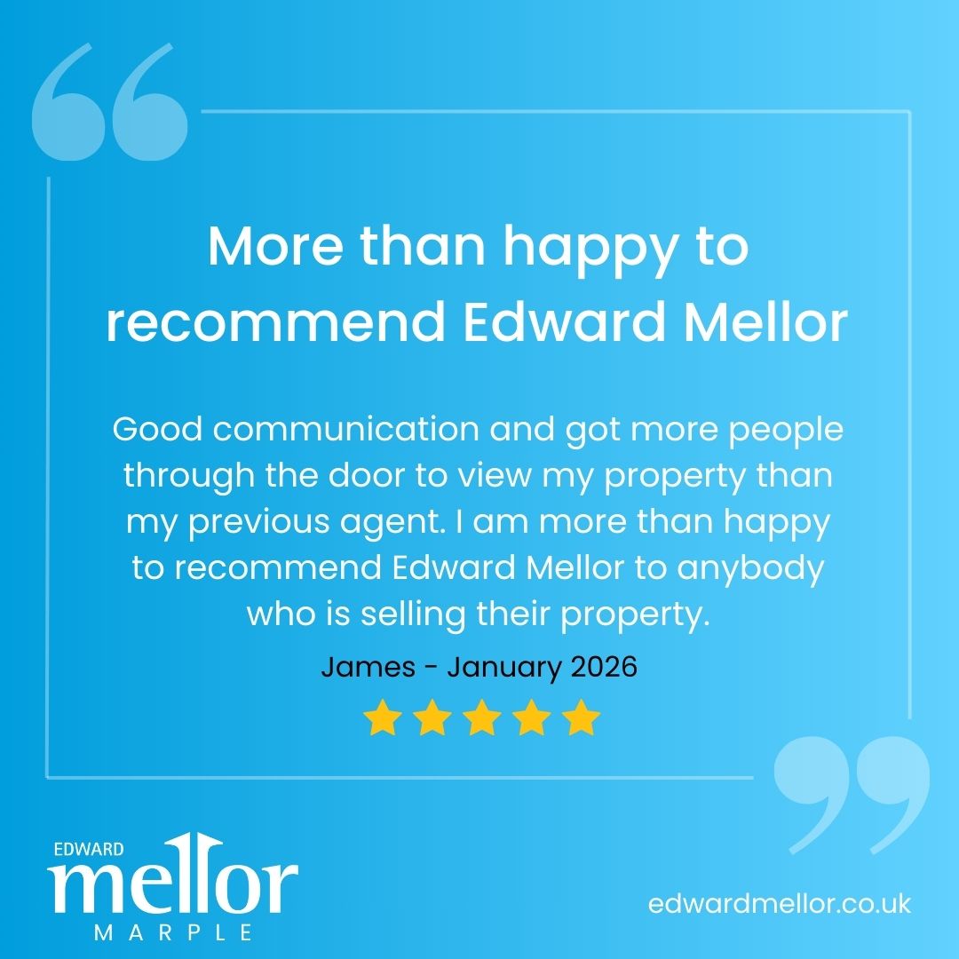We're back again ... Testimonial Tuesday!

🗨️ We'd love to hear about your experience with us ✨

🏡 Book a free valuation:
okt.to/yPvFeq

Contact Us:
📩 marple@edwardmellor.co.uk
☎️ 0161 427 0305

#CustomerFeedback #testimonial #EdwardMellor #Marple