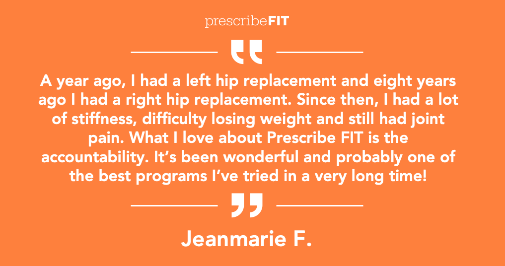 In just 176 days in the program, Jeanmarie’s results are the kind that change daily life:
✅ Pain down from 7 → 1
✅ Mobility doubled
✅ 18.8 lbs lost — meaning significantly less stress on the MSK system &amp; pressure on the joints

#PrescribeFIT #TestimonialTuesday #Orthopedics