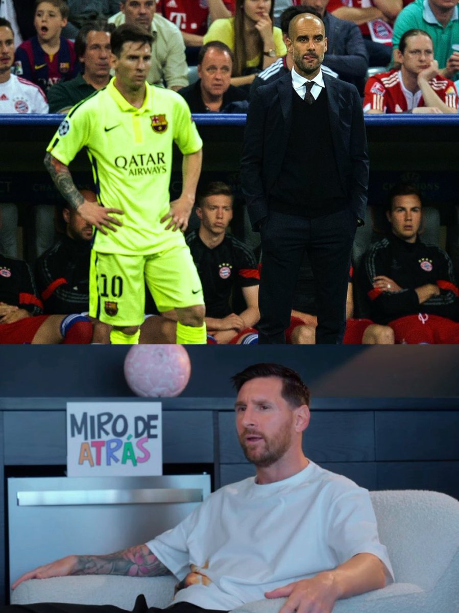 🗣️Lionel Messi: "I always tried to be very- very respectful. I remember Pep Guardiola always telling us back then that things weren't going so well, you know? And that back then, we'd be winning 4-0 in 20 minutes. He'd get so bored afterward because he knew we were going to be