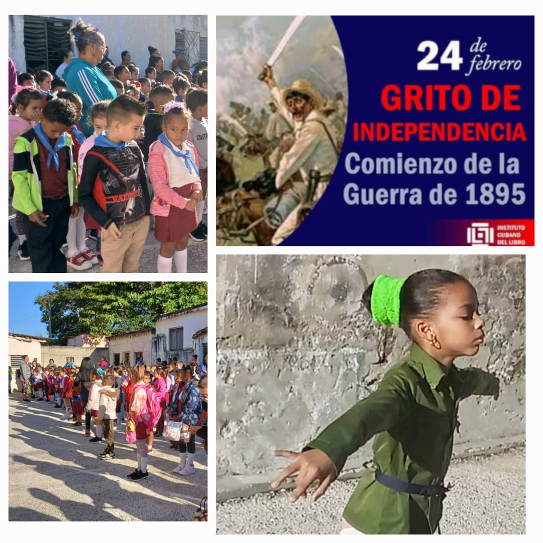 🇨🇺 #Hoy, es un día de especial significación para nuestra Patria. Conmemoramos el 131 aniversario de aquel 24 de febrero de 1895, cuando el espíritu indómito de la nación cubana se alzó una vez más en la manigua para dar continuidad a la gesta iniciada en 1868: 
#CubaSoberana