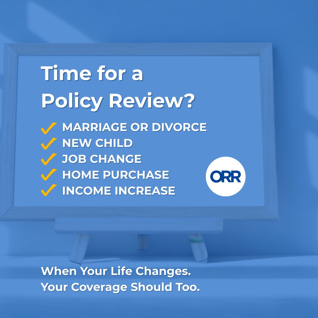 orrinsuranceusa's tweet image. Big life changes need big protection. Your life insurance should keep up with your journey. Don’t let outdated coverage leave you exposed. 
Ready for a review? Call (800) 311-3081 today!

#InsuranceEducation #LifeUpdates #PolicyReview #PlanAhead #OrrAndAssociates