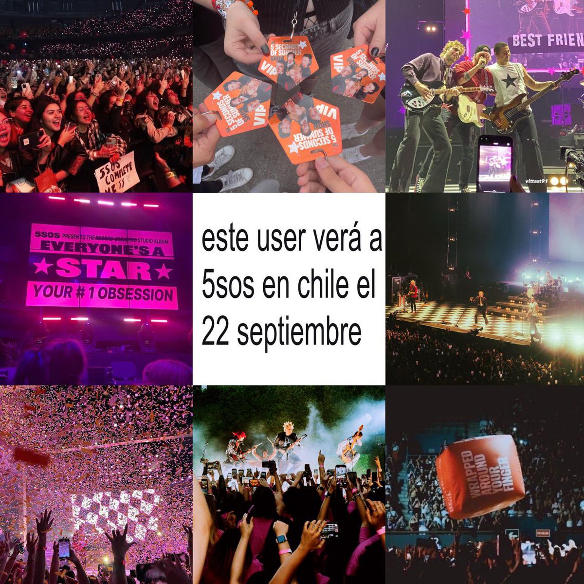 No podemos más con la espera faltan solo 7 meses para ver a @5sos en Chile 🇨🇱😭

La cuenta regresiva ya empezó y cada día estamos más cerca de cantar a todo pulmón 💫

¿Ya tienes tu entrada? ⭐️ La puedes conseguir en <a href="/puntoticket/">Punto Ticket</a> 🙂‍↕️