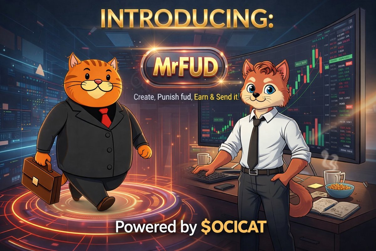 #MrFUDFun  isn’t just some random launch. It’s for everyone who’s tired of watching fear control the market.

Simple idea. Strong execution. Powered by $OCICAT — and if you’ve been here, you already know how this community moves. Quiet builders. Real believers. No shortcuts.
