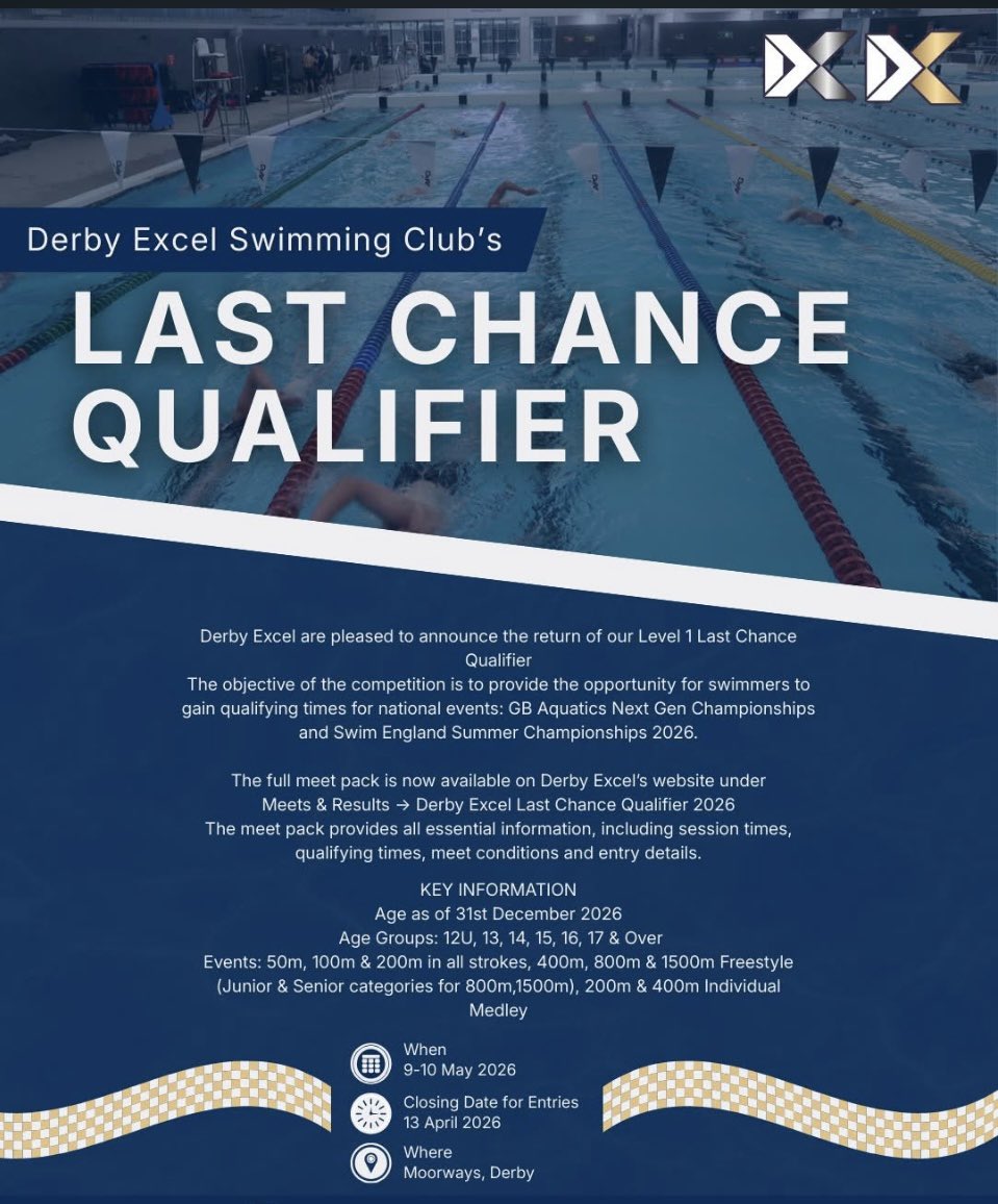 Derby Excel Swimming Club💙 tweet media