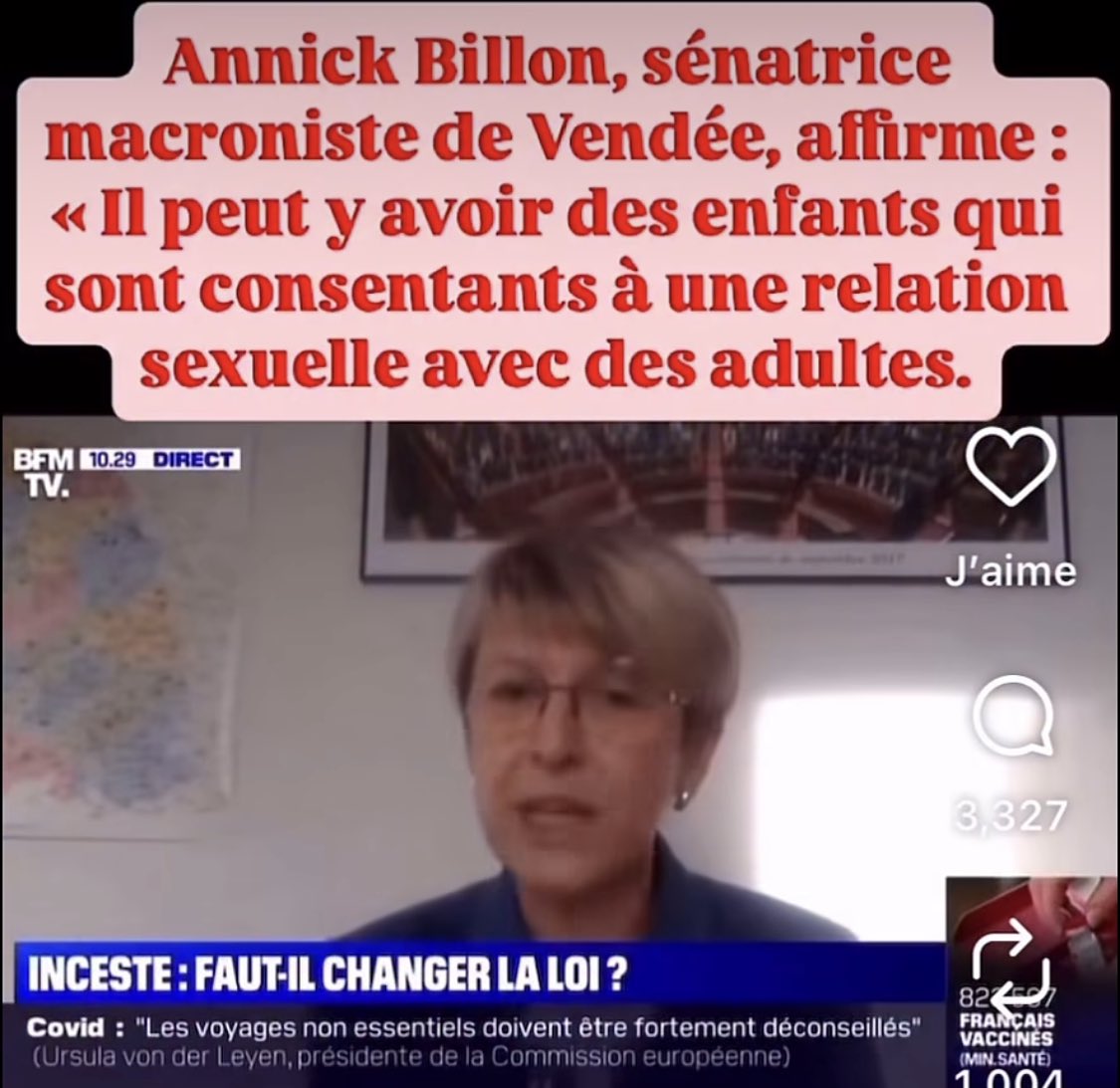 Parfois, on se pose tout de même la question à savoir si ces personnages réfléchissent avant de parler.
Visiblement, cette con..nasse, non 🤷‍♂️