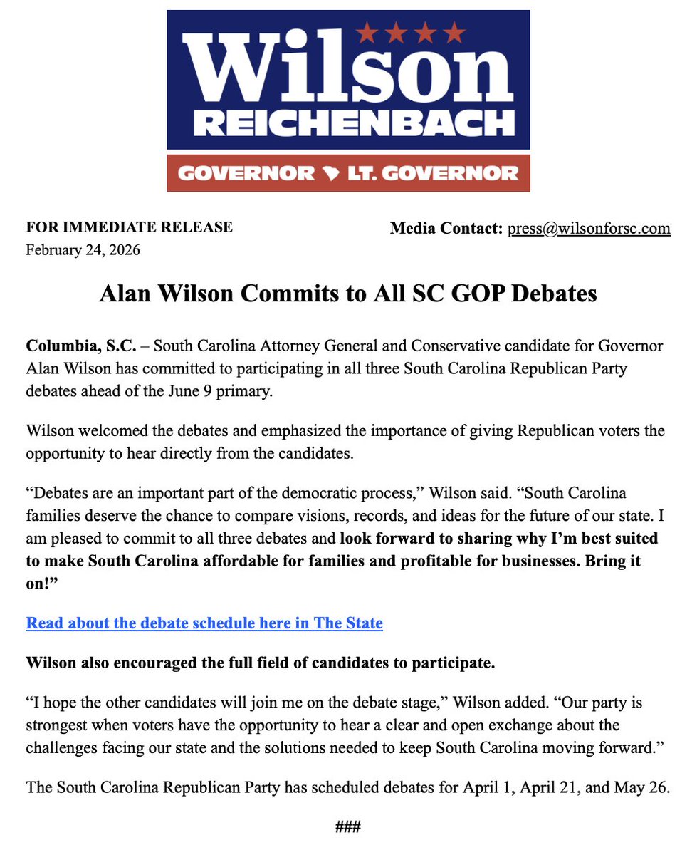 Alan Wilson tweet media