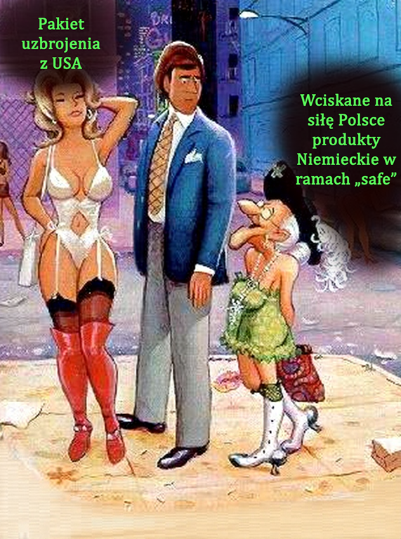 Prawda taka, że jesteśmy zmuszani nie tylko do ratowania niemieckiej gospodarki ale i zakupu ich dziadostwa.